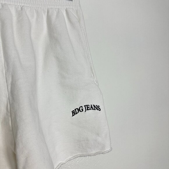 BDG Jogger Shorts in White Size Small - Picture 2 of 4